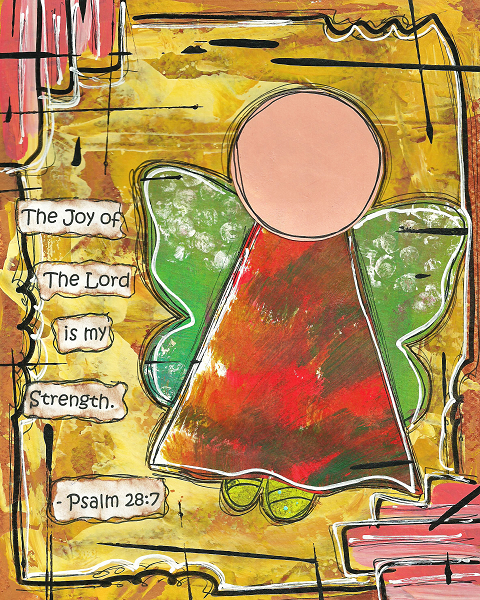 Psalm 28:7 Blank Note Card