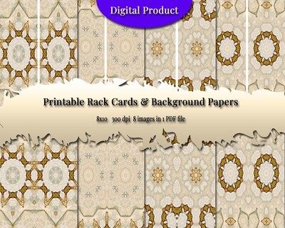 Printable Digital Vintage Rack Cards & Papers