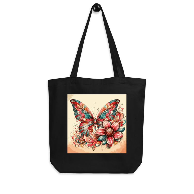 Eco Tote Bag-Butterfly Eco Tote Bag-Butterfly