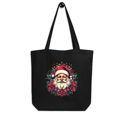 Eco Shopping Tote Bag-Santa
