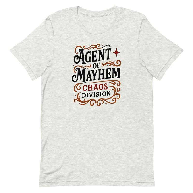 Unisex t-shirt- Agent of Mayhem, Chaos Division Unisex t-shirt- Agent of Mayhem, Chaos Division