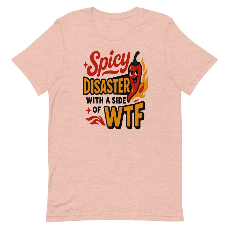 Unisex t-shirt- Spicy Disaster With A Side Of WTF Unisex t-shirt- Spicy Disaster With A Side Of WTF