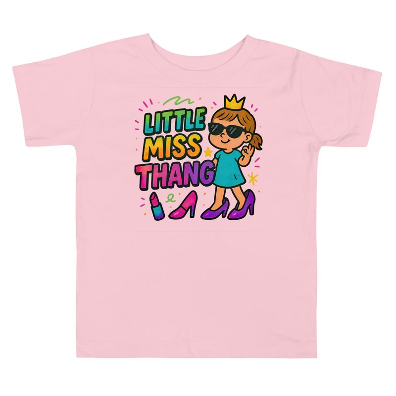 Little Miss Thang-Toddler Short Sleeve Tee