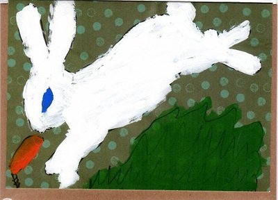 Bunny Blank Note Card