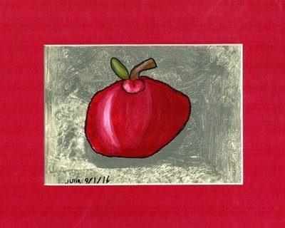 Apple Print~Matted