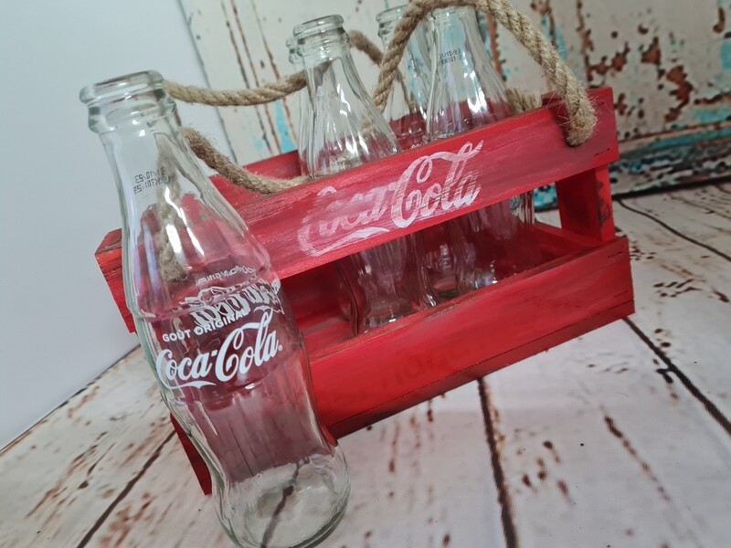 Deko Mini Kiste mit Orginal kleine Flaschen Deko Mini Kiste mit Orginal kleine Flaschen