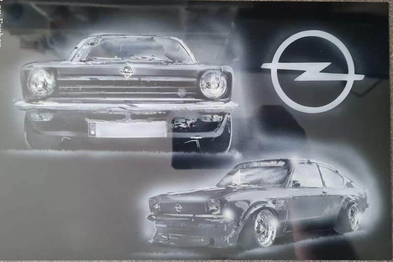 Aluminum sheet sign C Kadett Coupe Aluminum sheet sign C Kadett Coupe