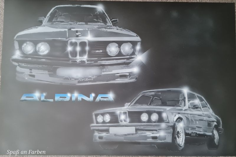Aluminum plate BMW Alpina B3 E21 Aluminum plate BMW Alpina B3 E21