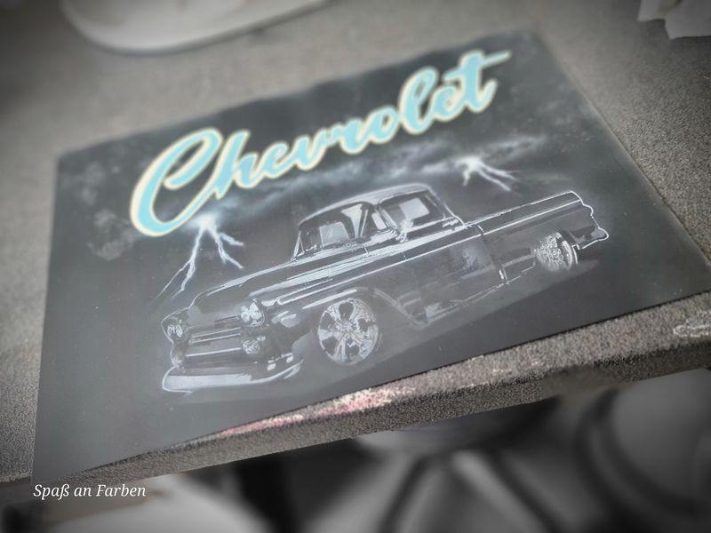 Alu-Schild Chevy