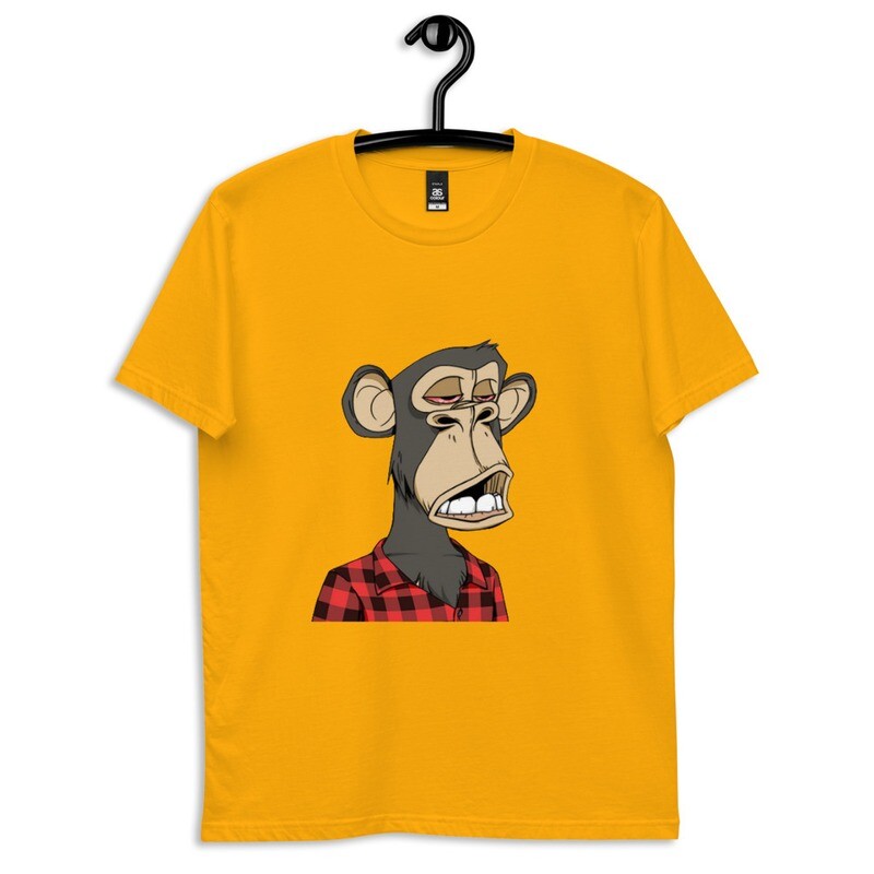 Cute funny bored monkey staple tee