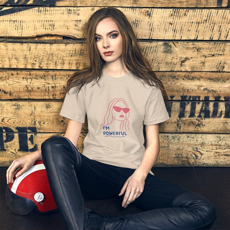 I&#39;m powerful, motivational Short-Sleeve Unisex T-Shirt