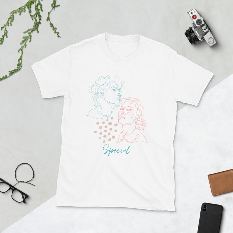 Monoline male and female Short-Sleeve Unisex T-Shirt