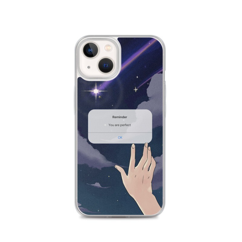 Cute blue sky aesthetic iPhone Case