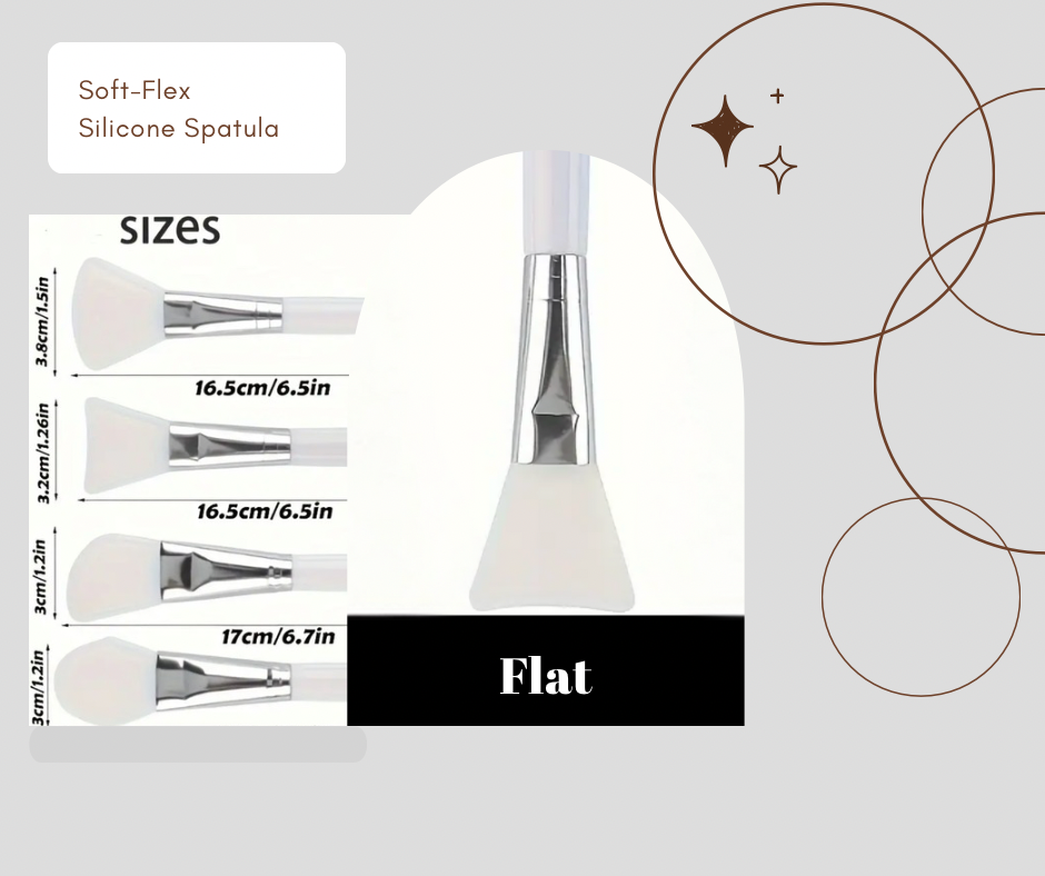 1 pc. Soft-Flex Silicone Spatula - Flat Shape