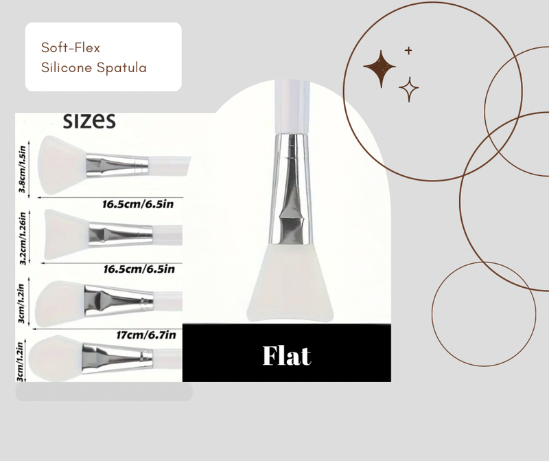 1 pc. Soft-Flex Silicone Spatula - Flat Shape