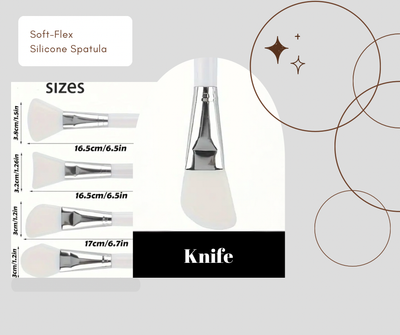 1 pc. Soft-Flex Silicone Spatula - Knife Shape