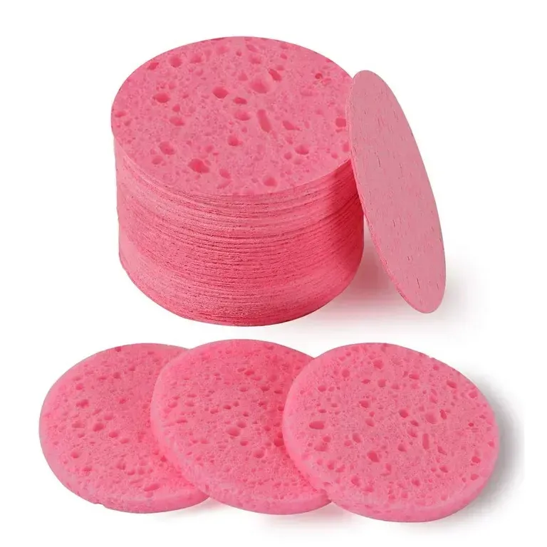 Compressed Natural Facial Sponges 20 ct - PINK