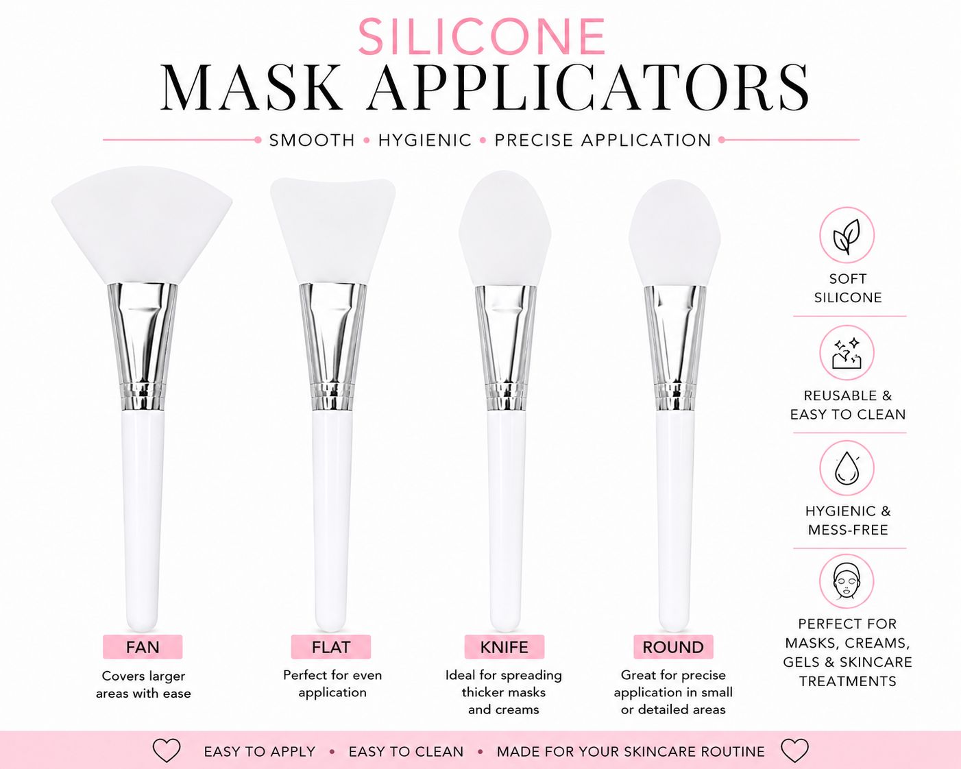 Facial Mask Silicone Applicator Facial Mask Silicone Applicator