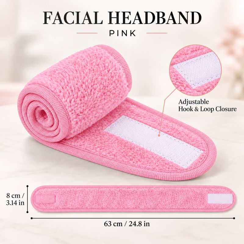 Facial Spa Headband - Pink Facial Spa Headband - Pink