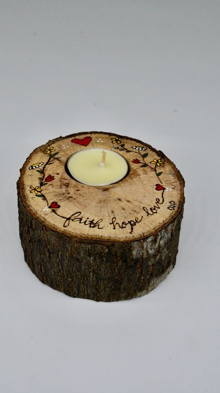 Faith Hope Love | Candleholder