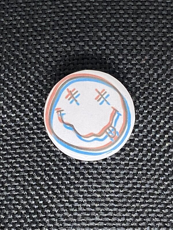 Nirvana Acid Smiley Face Badge