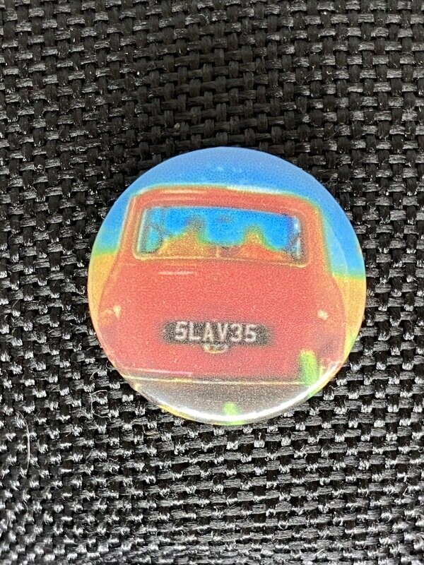 Slaves Red Car Badge