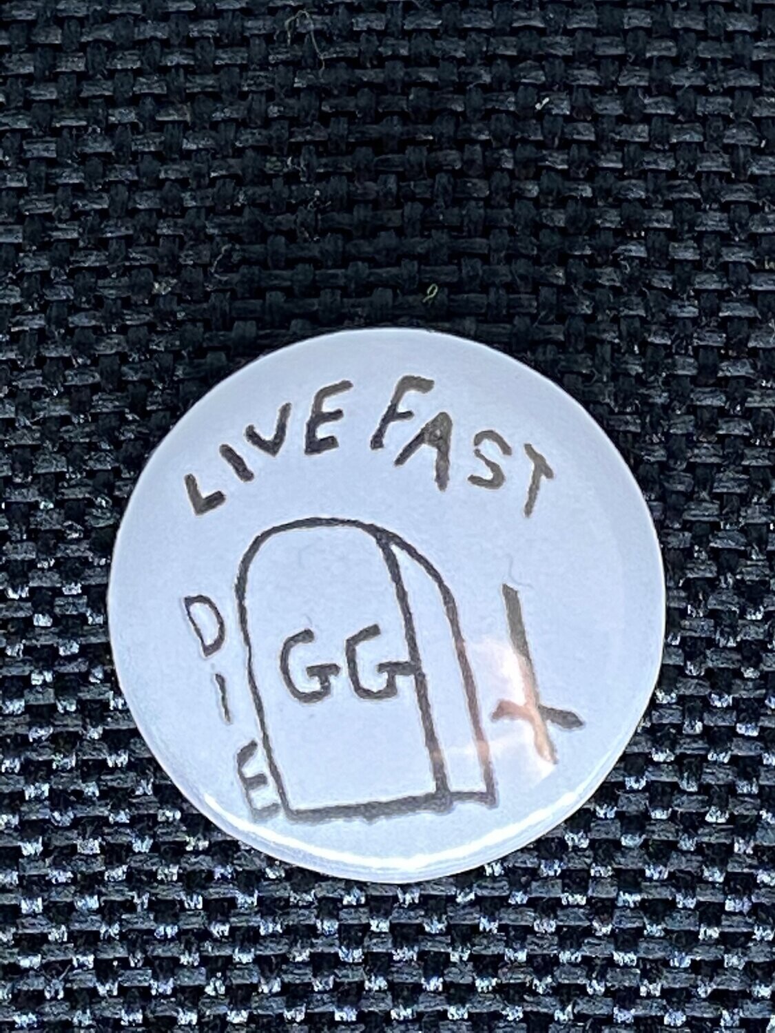 GG Allin Badge white
