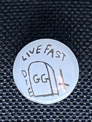 GG Allin Badge white