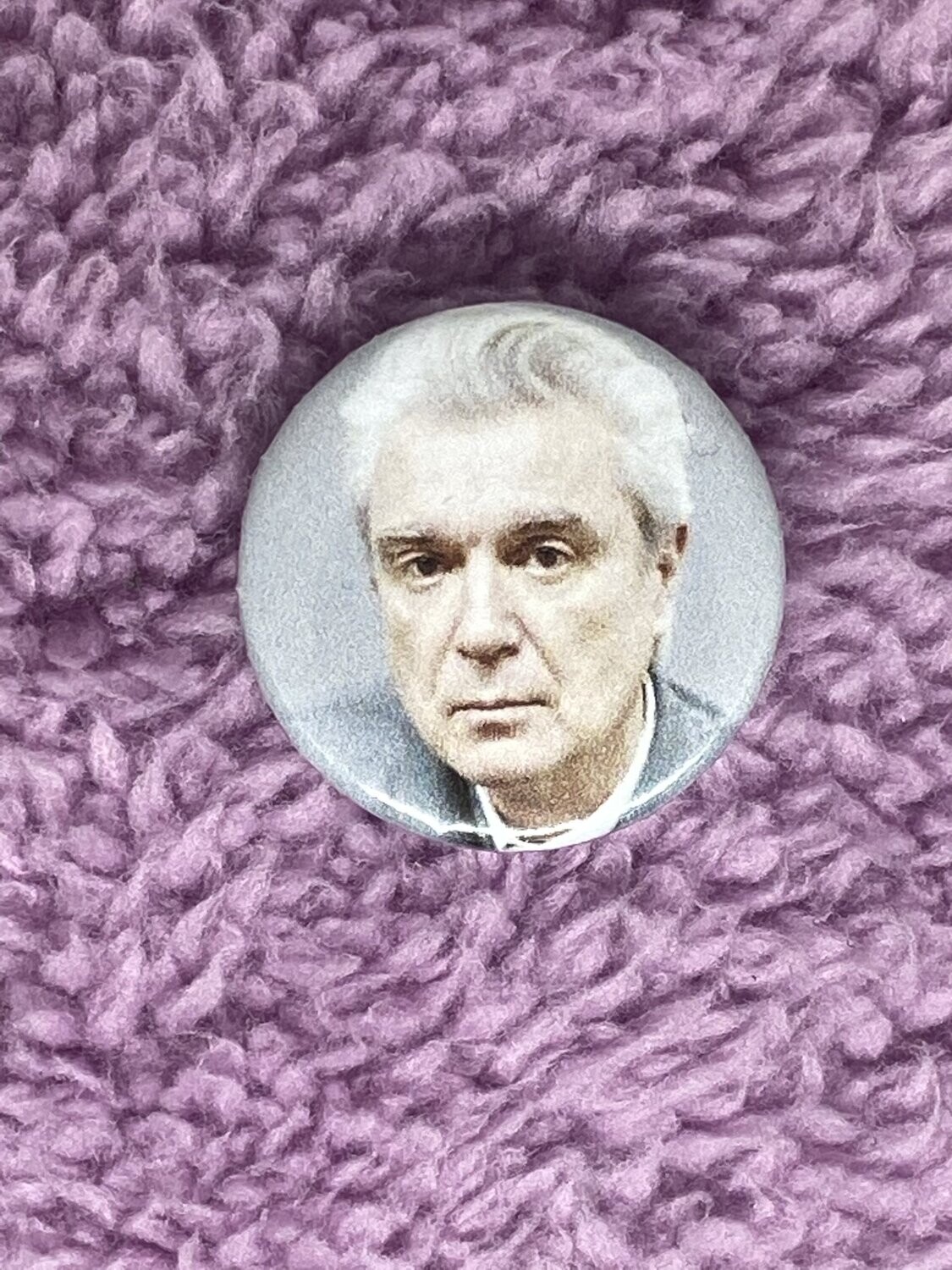 David Byrne Badge