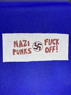 Nazi Punks Fuck Off Patch