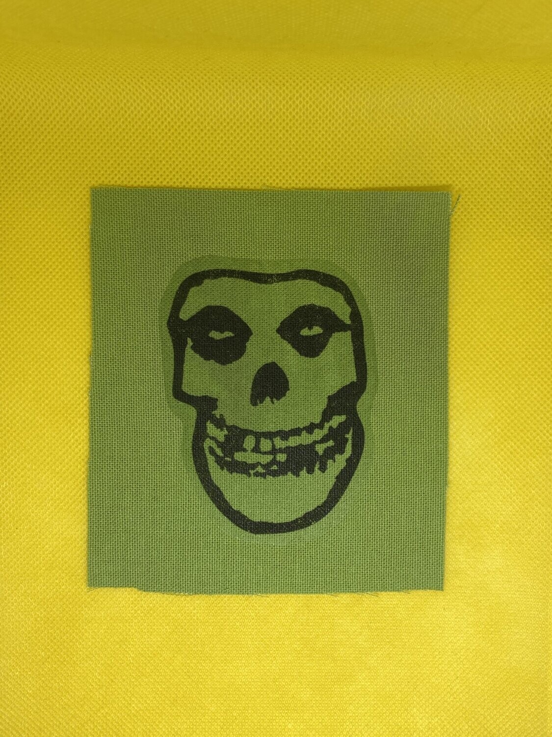Misfits Skull Patch green