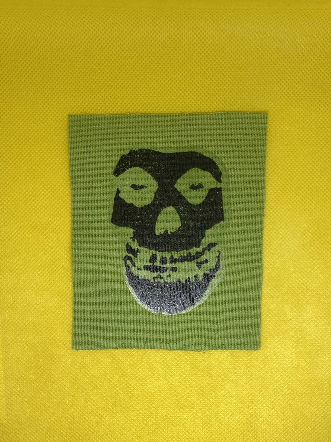 Misfits Skull Patch green