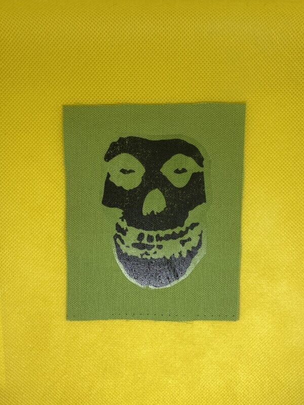 Misfits Skull Patch green