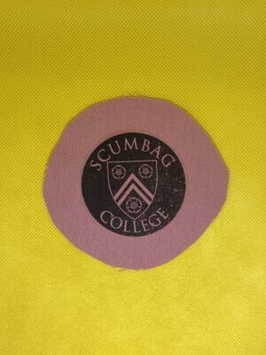 Scumbag College Patch pink