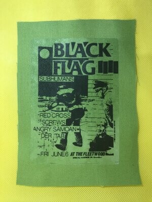Black Flag original gig poster Patch