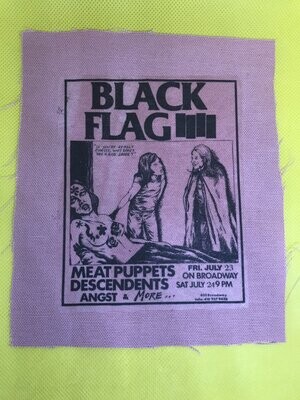 Black Flag original gig poster Patch