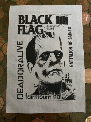 Black Flag original gig poster Patch