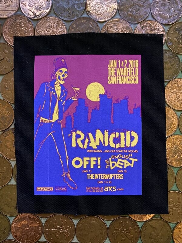 Rancid gig poster Patch