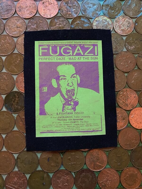 Fugazi gig poster Patch