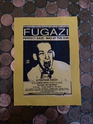 Fugazi gig poster patch
