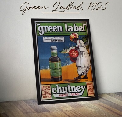 Green Label Indian Chutney, 1925