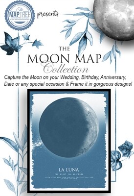 Moon Map Original Collection - Blue Skies