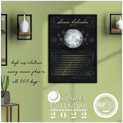 Lunar Calendar - Black Gold