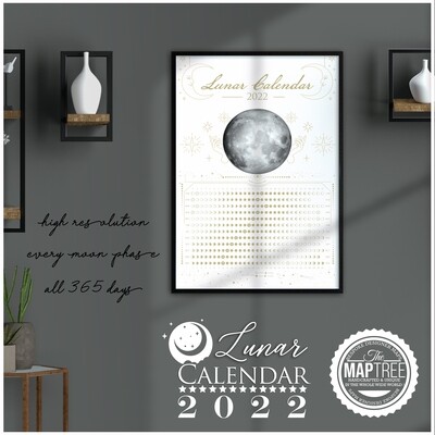 Lunar Calendar - Ethereal Gold
