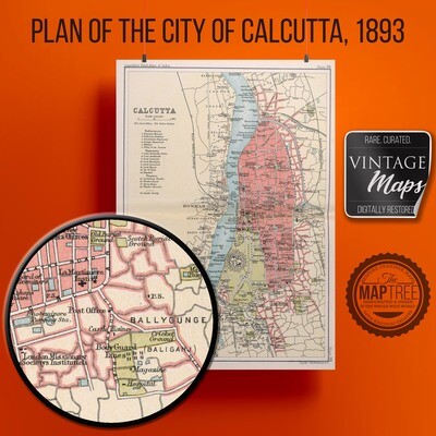 Plan of City of Calcutta, 1893