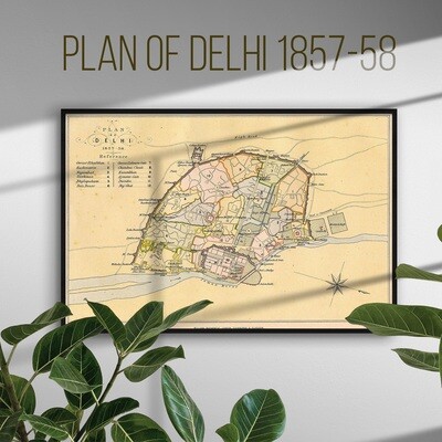 Plan of Delhi, 1857