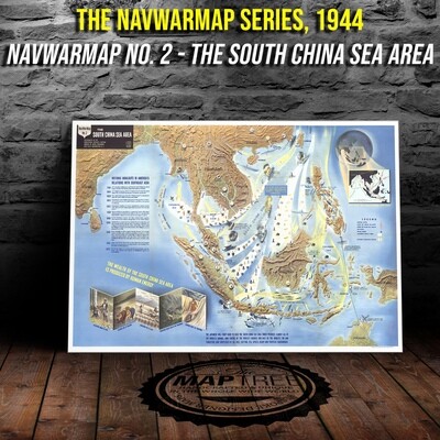 NavWarMap No. 2 The South China Sea Area, 1944