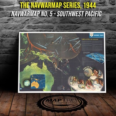 NavWarMap No. 5 Southwest Pacific, 1944