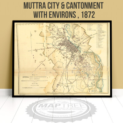 Mathura (Muttra) City &amp; Cantonment, 1872