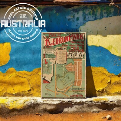 Kedron, Brisbane Vintage Map, 1923